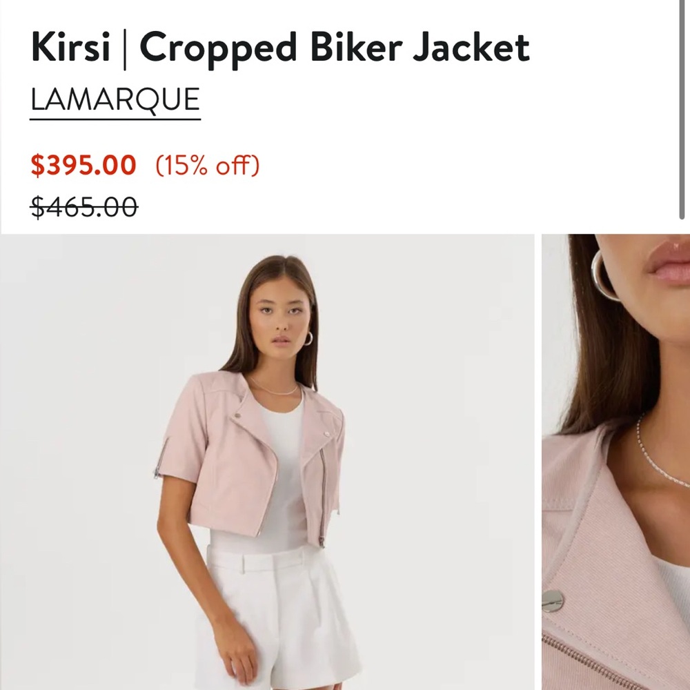 Lamarque kirsi cropped jacket